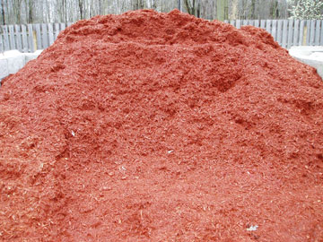 Photo: Mr. Yard Red Wood Mulch Pile
