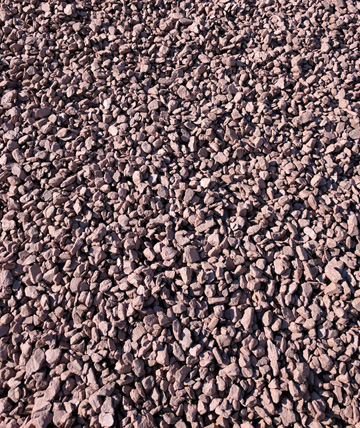 Photo: Barn Red Gravel Pile