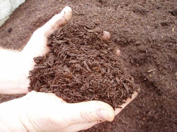 Photo: Mr. Yard Original Triple Processed Bark Mulch  Color Enhanced Brown