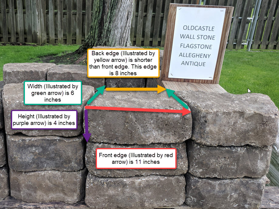 Photo: Old Castle Flagstone Wall Stone Allegheny Antique